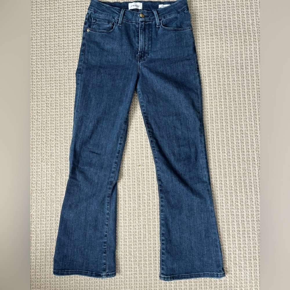 Frame Le crop mini bootcut jeans